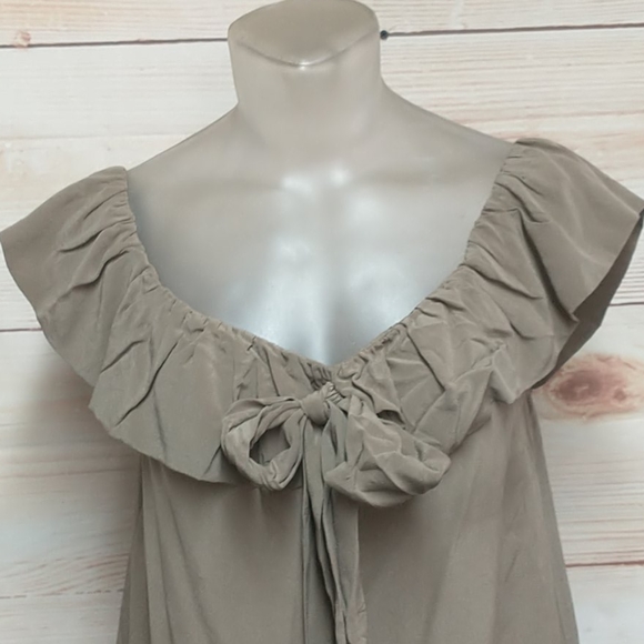 Esther's Archive  Ruffle Peasant Silk Blouse M - Picture 3 of 8